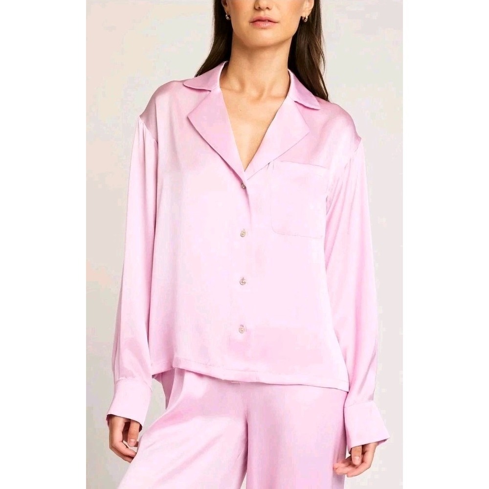 NEGATIVE Eclipse Washable Silk Oversized Babe Shirt Women's XS